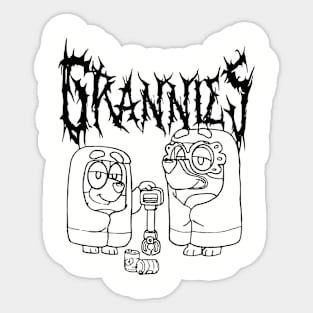 Grannies Metal Sticker